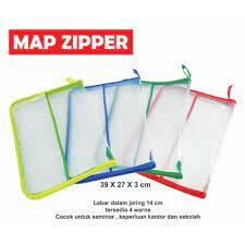 

Map Zipper File Resleting & kancing Uk. F4 Harga per pcs