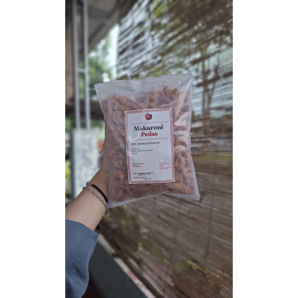

Makaroni pipa bantat pedas premium kemasan 250gr