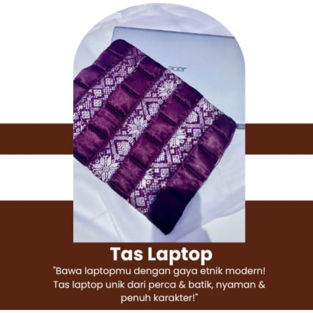 Tas Laptop Batik & Perca – Unik, Nyaman, dan Etnik Modern