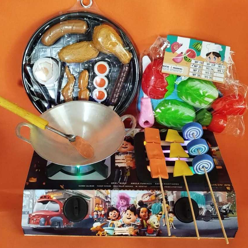 Mainan Kompor Karakter Jumbo – Mainan Masak Masakan Anak Perempuan Lucu |Mainan Masak Masakan Kompor