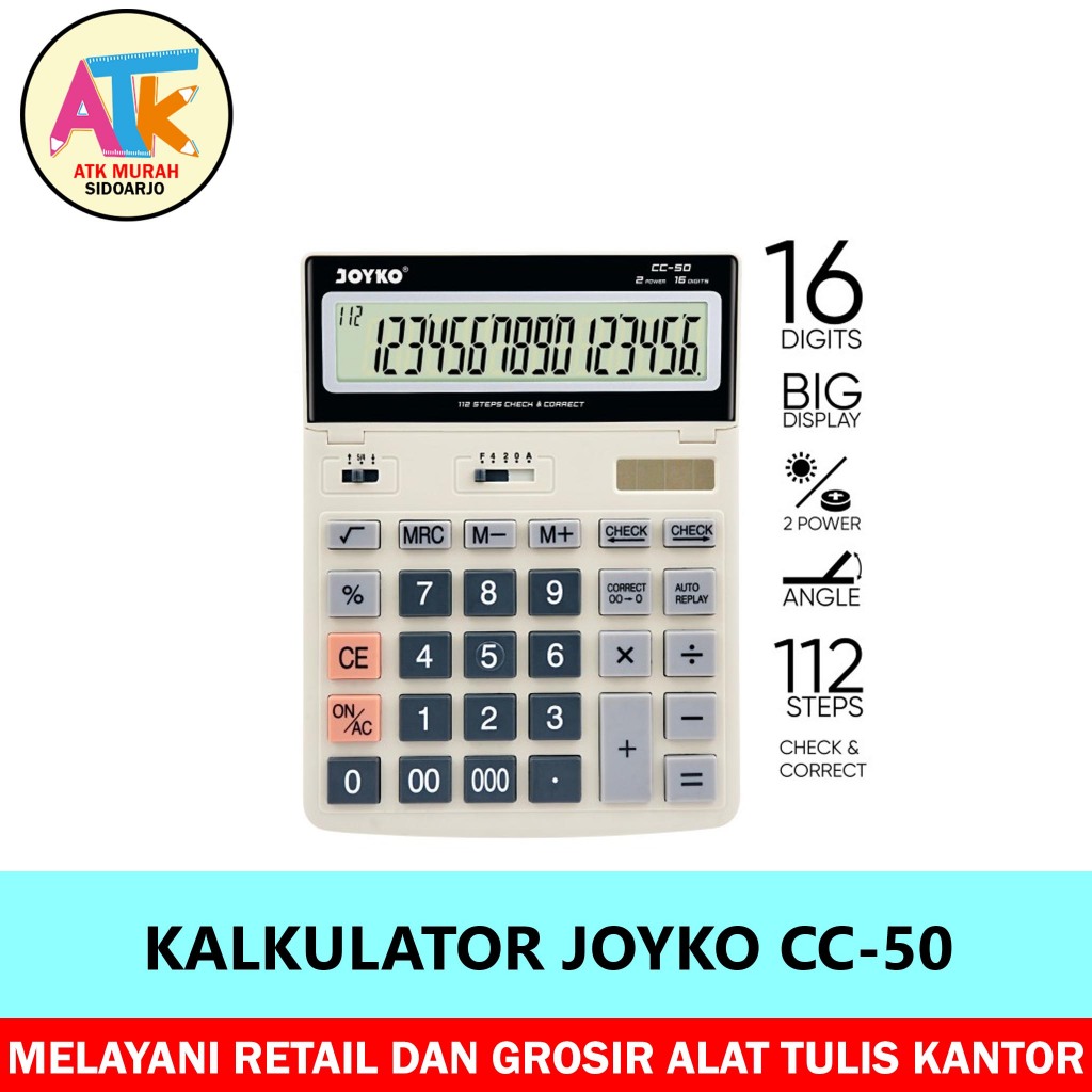 

KALKULATOR ANGKA JOYKO CC-50