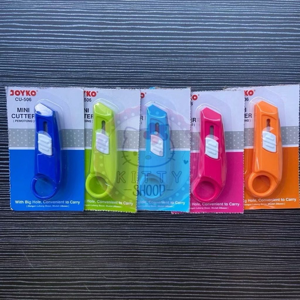 

Mini Cutter Joyko WARNA RANDOM / Cuter / Pemotong Kertas / Cutter Kecil