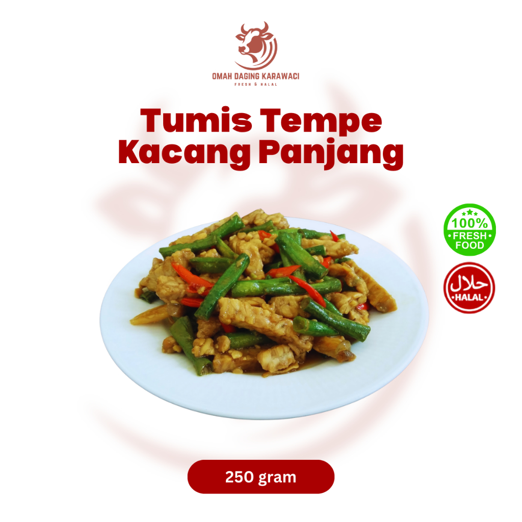 

Tumis Tempe Kacang Halal 250gr Tangerang