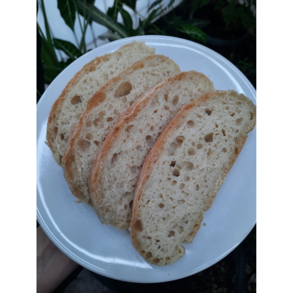 

Ciabatta Bread Homemade / Roti Ciabatta rumahan. SUGAR FREE