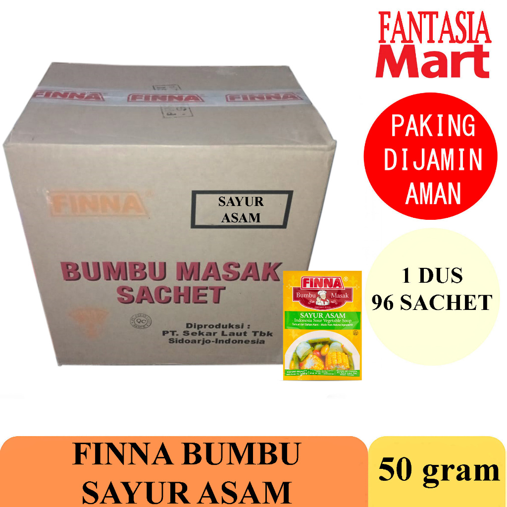 

FINNA BUMBU MASAK SAYUR ASAM DUS 50 GRAM FANTASIA DENGAN PAKING AMAN