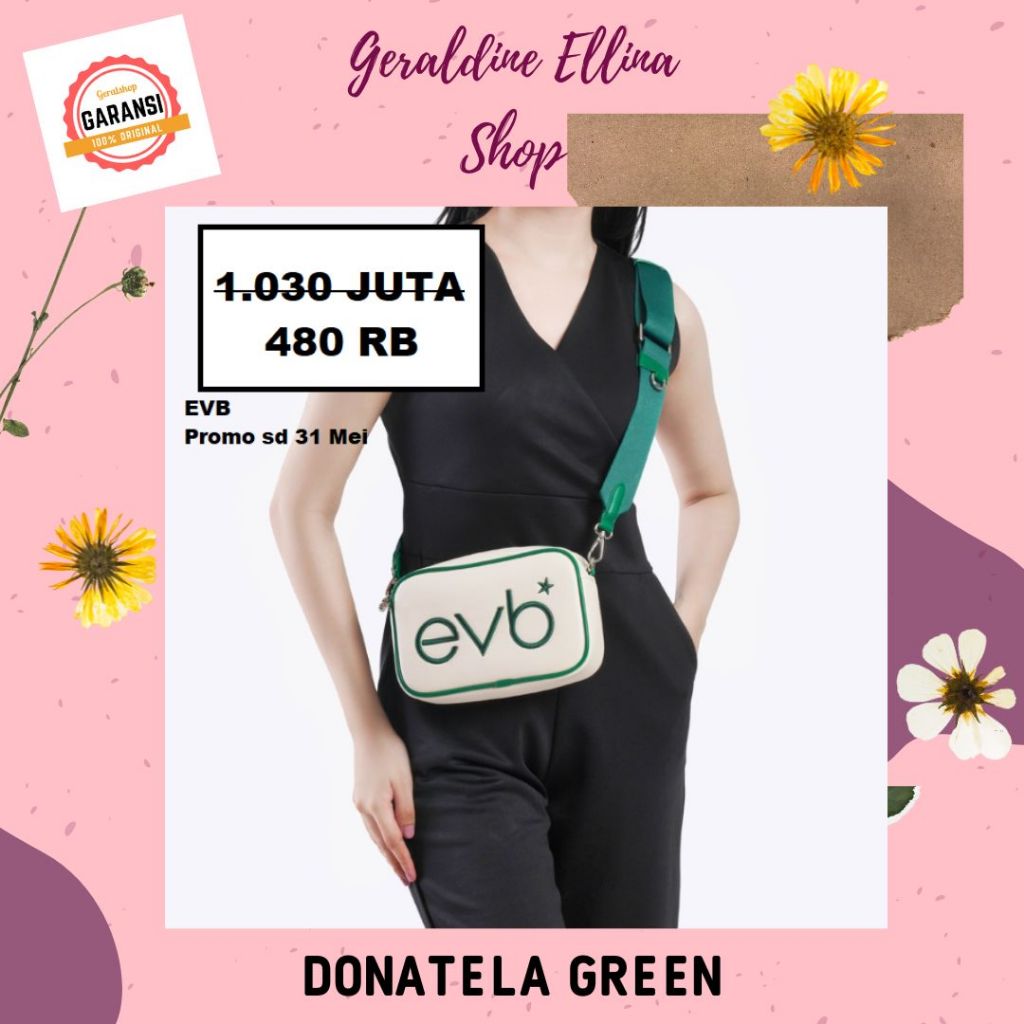 Tas selempang wanita EVB 100% original seri DONATELA