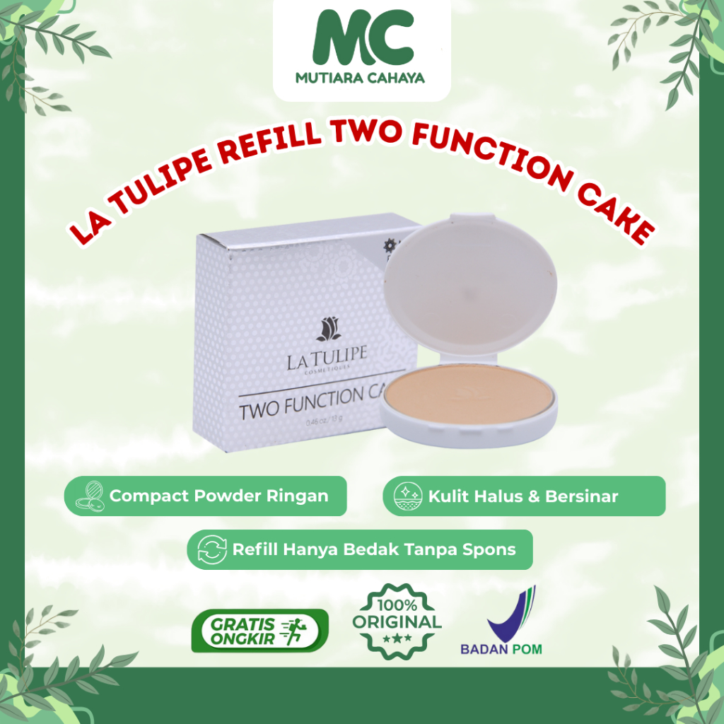 MC Official - La Tulipe Refill Two Function Cake | La Tulipe Bedak Compact Powder