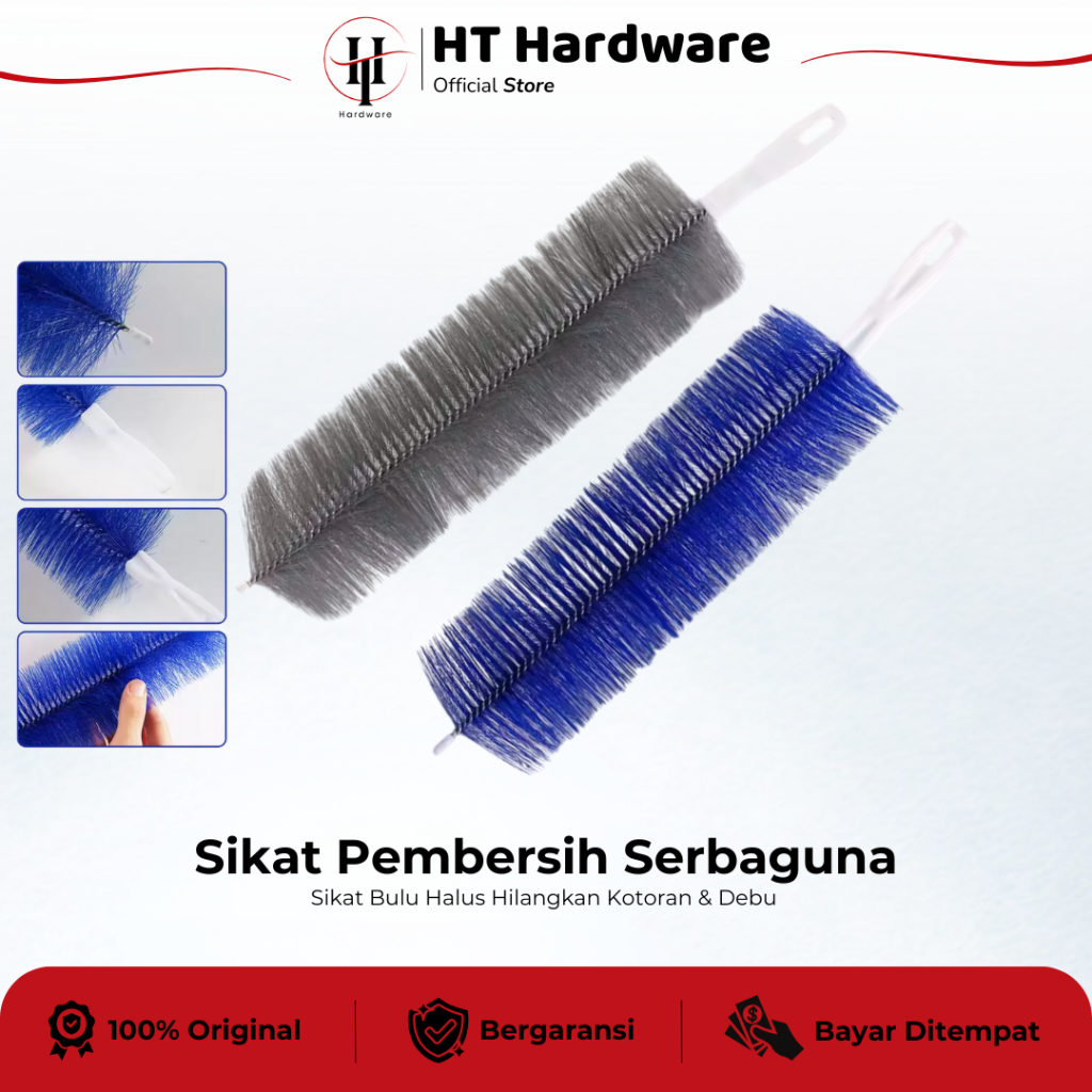 HT Hardware Kemoceng Sikat Pembersih Debu Kipas Angin Jendela Tirai Gordern Ac Serbaguna