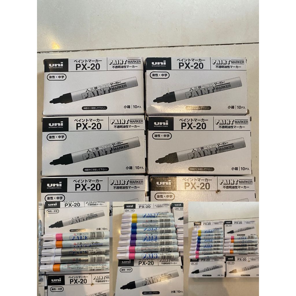 

Mitsubishi Paint Marker PX20 PX-20 Spidol Cat Permanen Oil Based HARGA SATUAN - Biru (PX20.33)