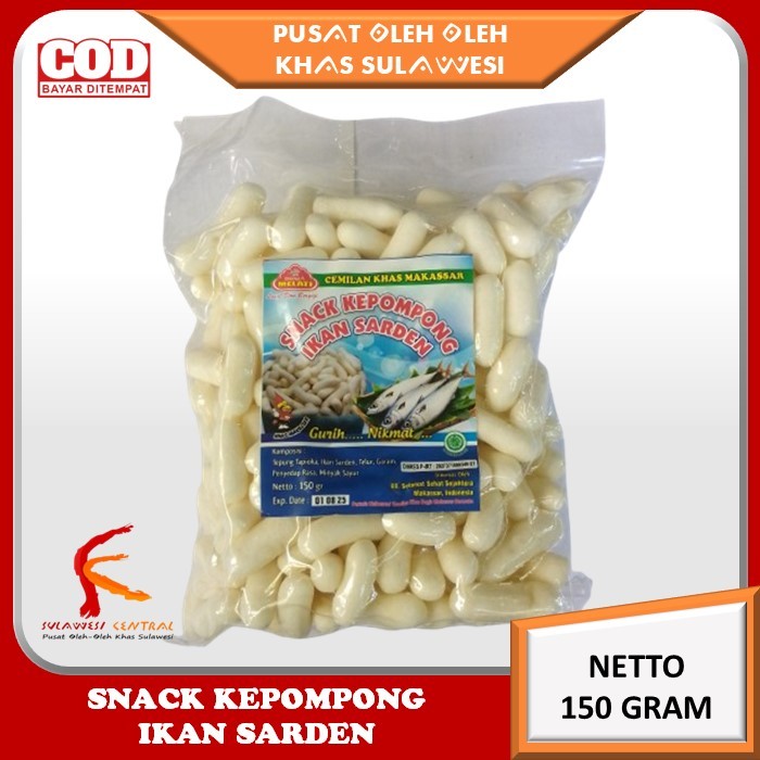 

Cemilan Snack Kepompong Ikan Sarden Khas Sulawesi 150 gr