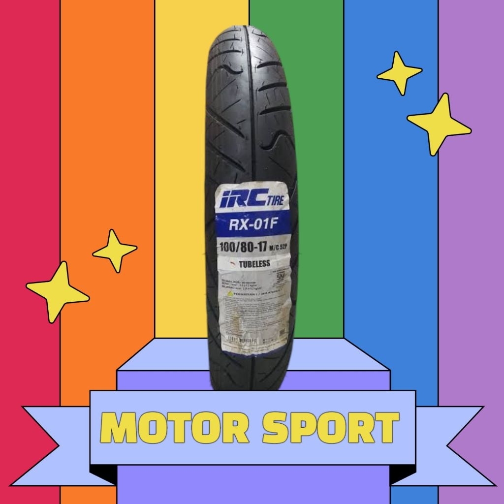 Ban IRC ukuran  90/80-17 & 100/80-17 tubles motor Cbr Verza GSX xabre
