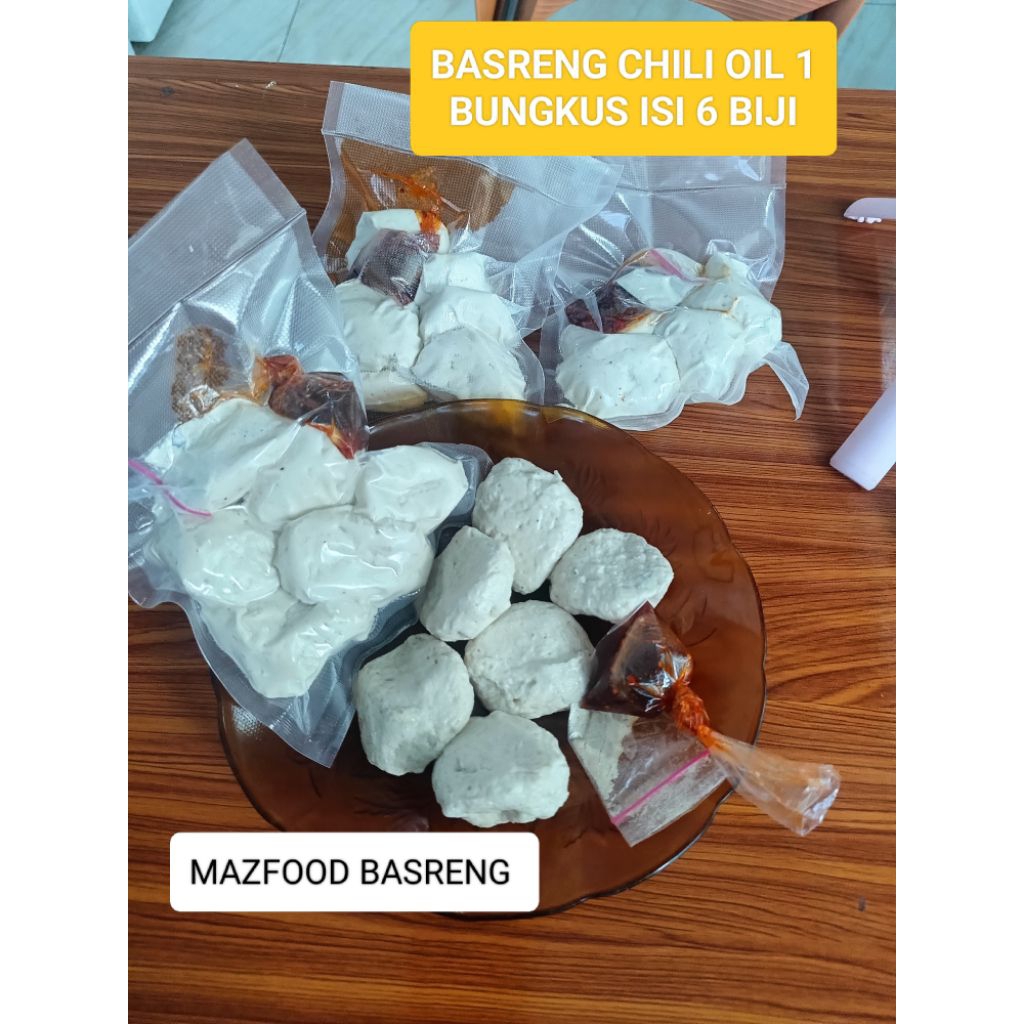 

BASRENG MENTAH CHILI OIL ISI 6 BIJI MAZFOOD