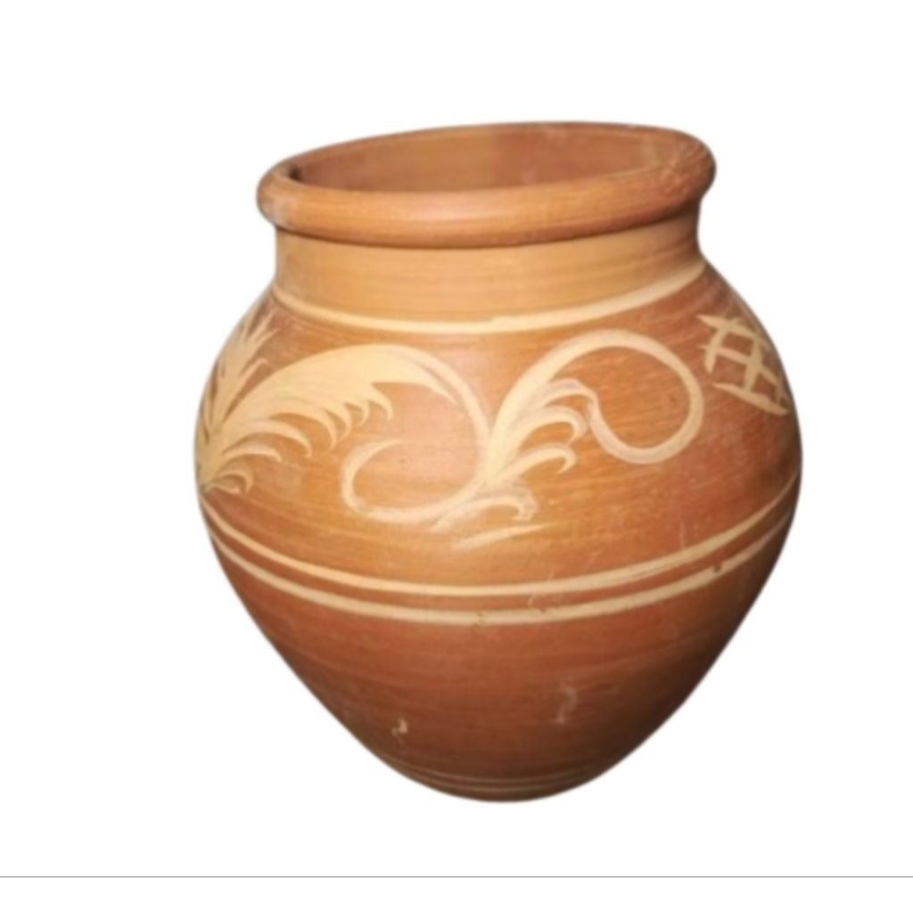 Gentong Beras Gerabah Tanah Liat Ukuran Kecil Wadah Beras Tanah Liat Tradisional