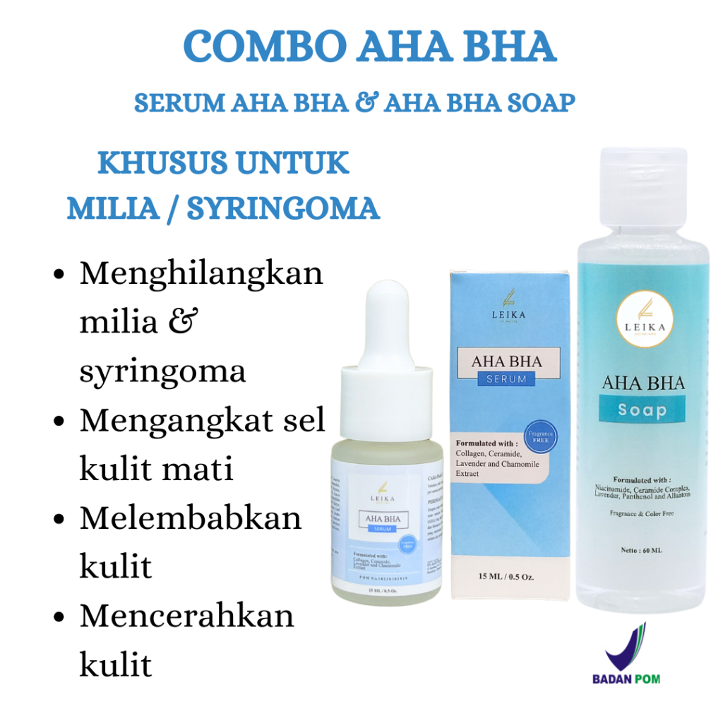 SERUM AHA BHA & AHA BHA SOAP Penghilang Milia Paling Ampuh Serum Penghilang Milia Di Bawah Mata Seru