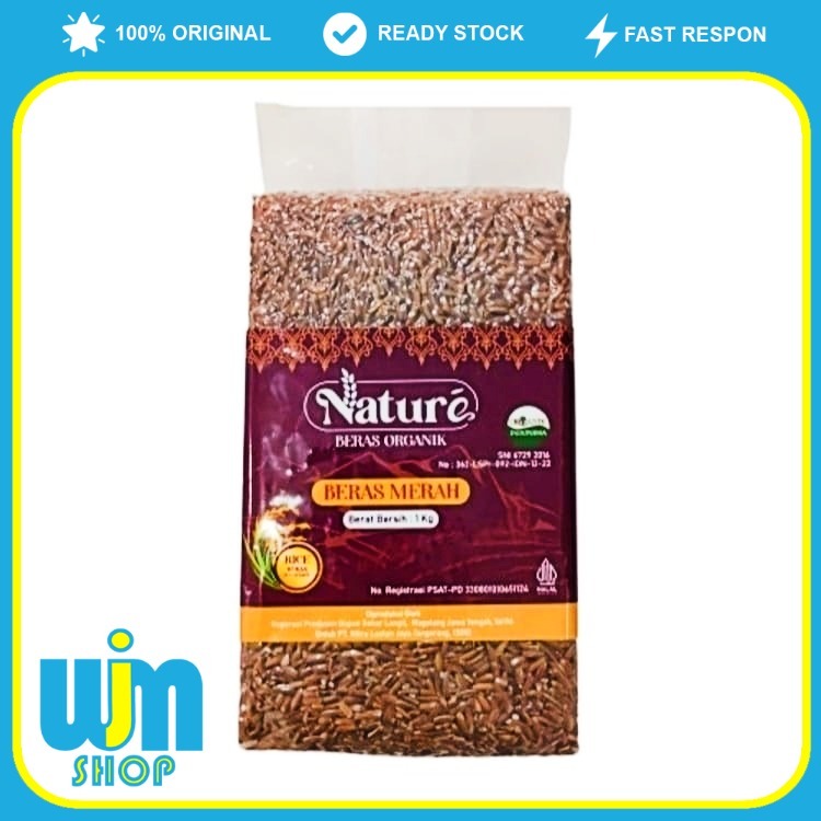 

Nature Beras Merah Organik 1 kg – Kaya Serat & Nutrisi Alami WJM Makassar
