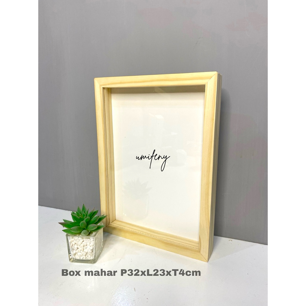 Bingkai Mahar Akrilik 3D Scrapbook Bingkai Foto Kenangan Gambar