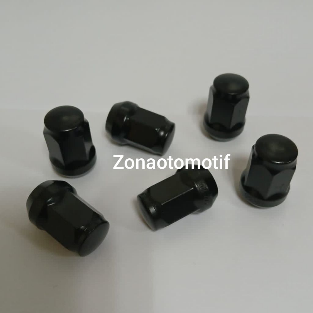 Mur Roda Mobil 1/2 RH Kunci 19 Hitam Untuk Rubicon, Jeep, Cherokee