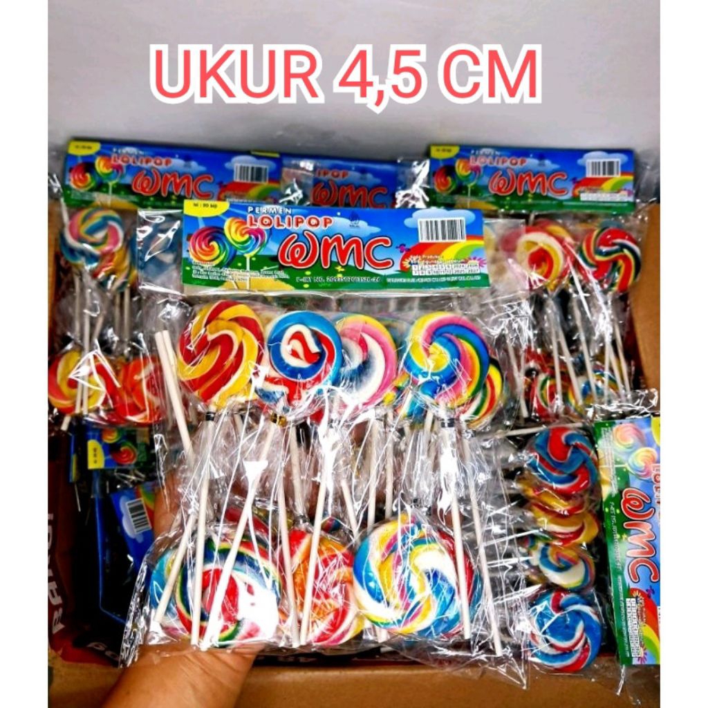 

Permen lolipop karakter Bulat UKUR 4,5cm isi 20pcs