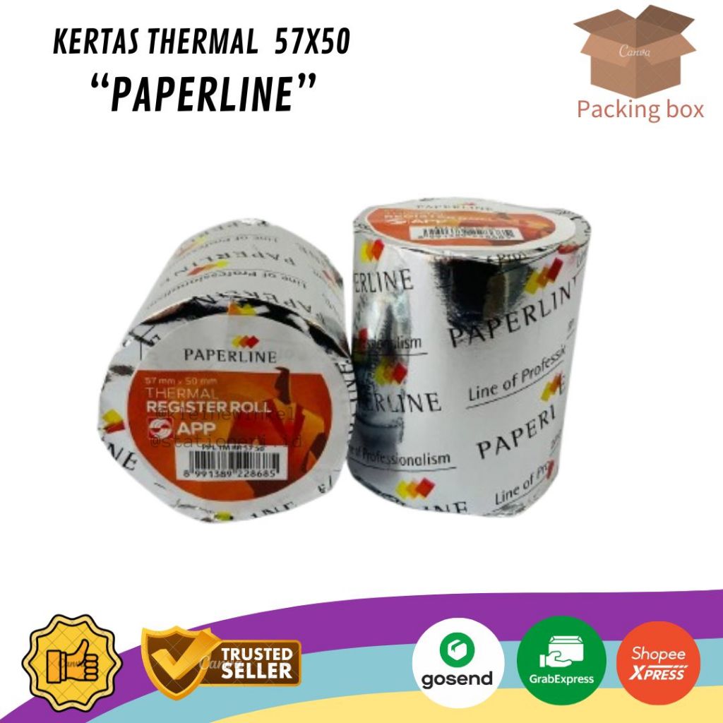 

[ 1 PCS ] Kertas Thermal PAPERLINE 57x50 ECER