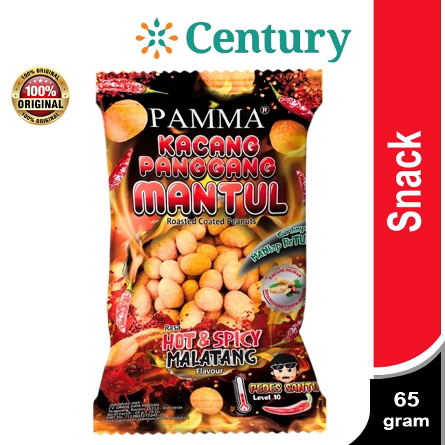 

PAMMA KACANG PANGGANG MANTUL HOT&SPICY MALATANG 65G / MAKANAN RINGAN / KERIPIK