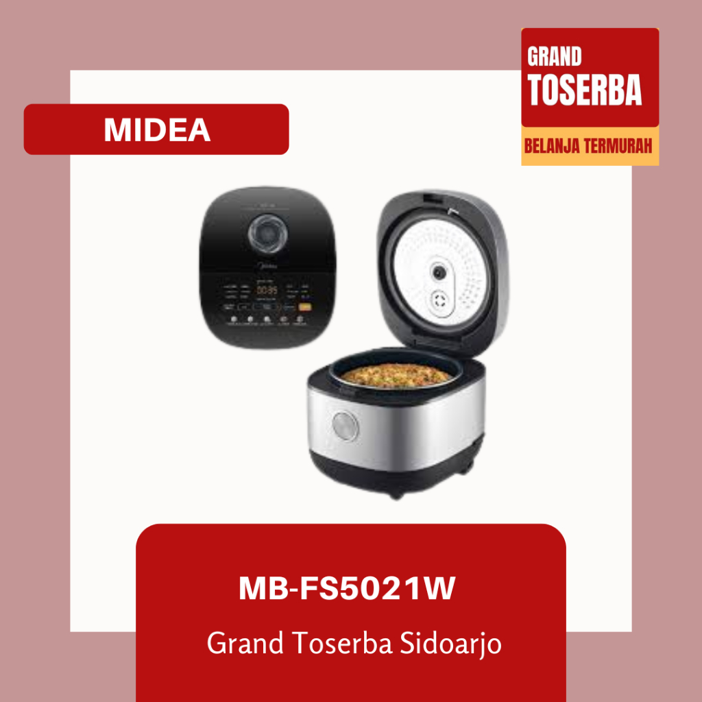 Midea MB-FS5021W DIGITAL RICE COOKER 1.8 LITER / MIDEA RICE COOKER 1.8 LITER