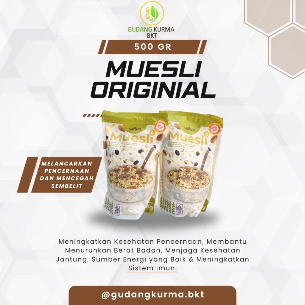 

Muesli Safiya 500gr Rasa Berry Yogurt | Granola muesli Gudang Kurma