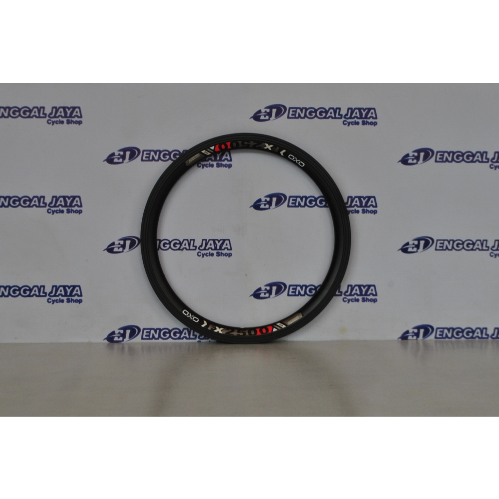 Rim Velg Sepeda OXO FX2500 16 Inch 20H 406 Brakeline Alloy Double Wall 25mm Vbrake Disc Brake Cantil