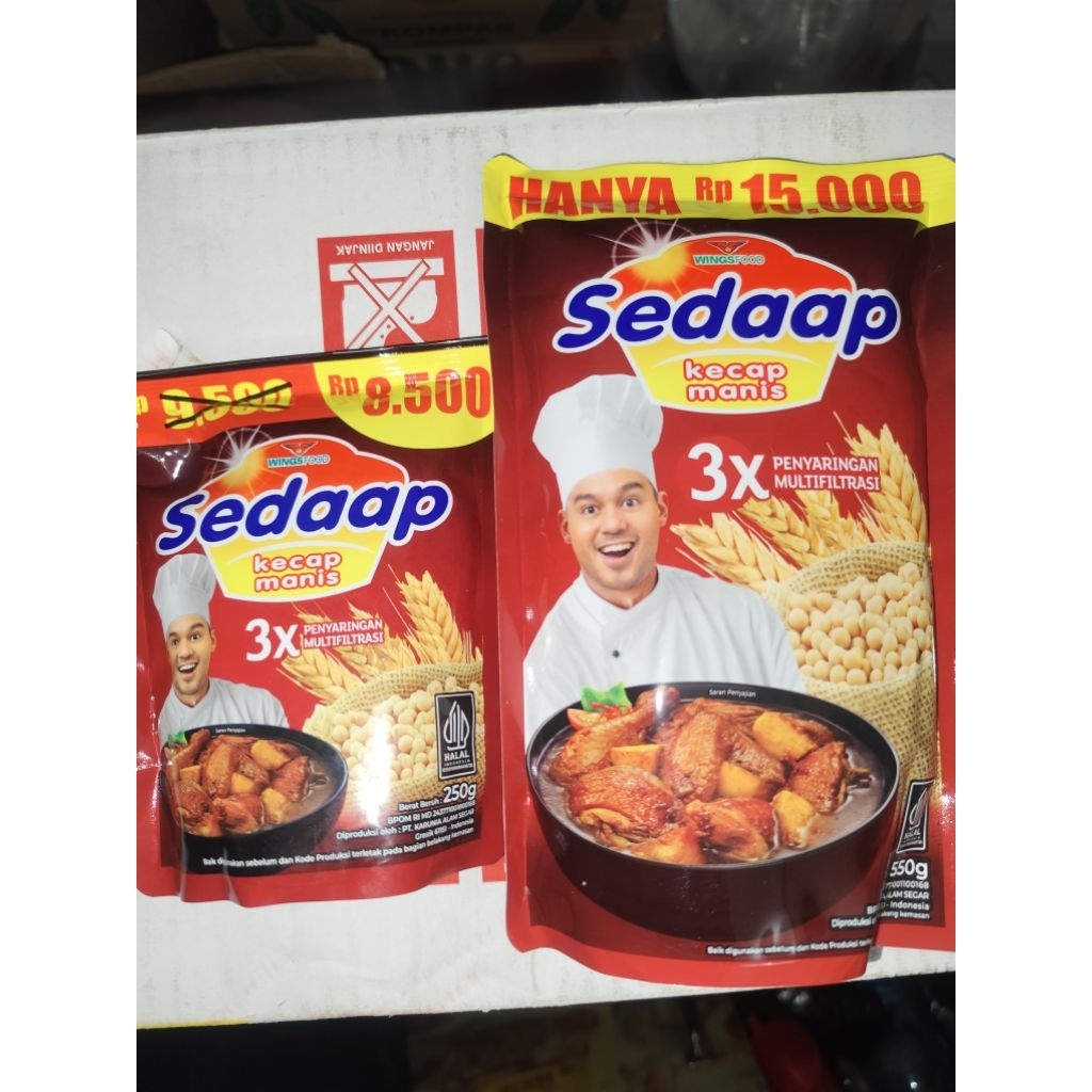 

kecap manis SEDAP 250gr & 550gr refill