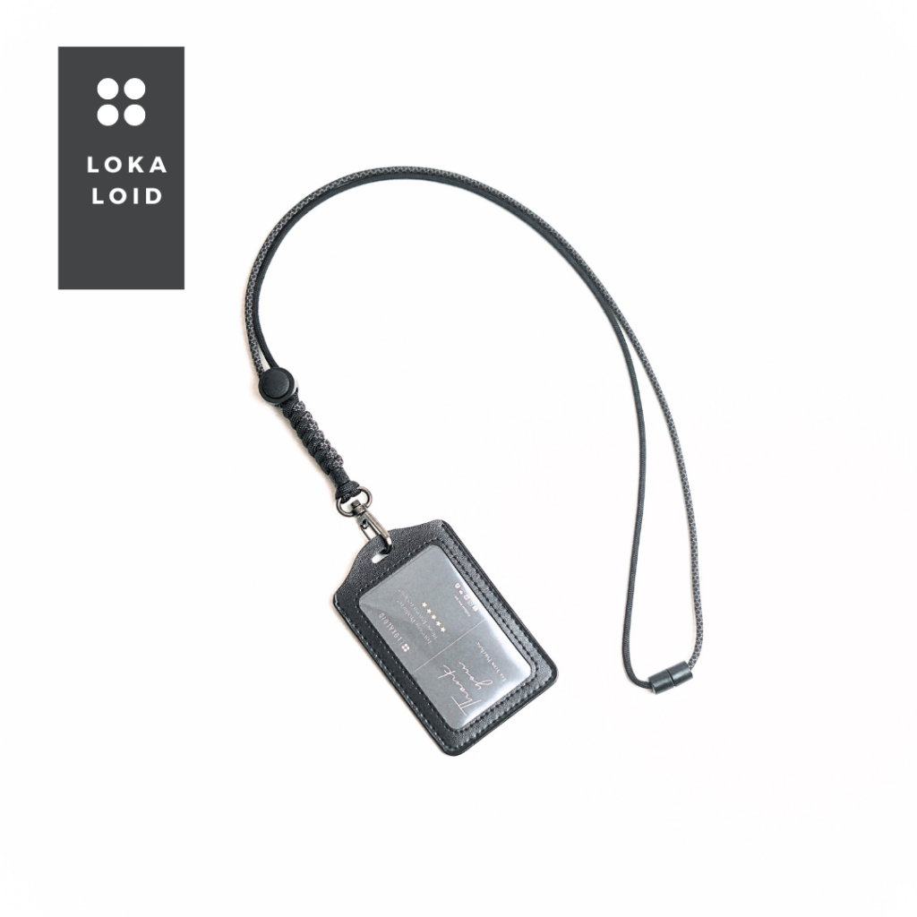 

Lokaloid Lanyard Gantungan Id Card Holder Model Twotone Casual Minimalis Hook Buckel Nickel Metal Anti Karat