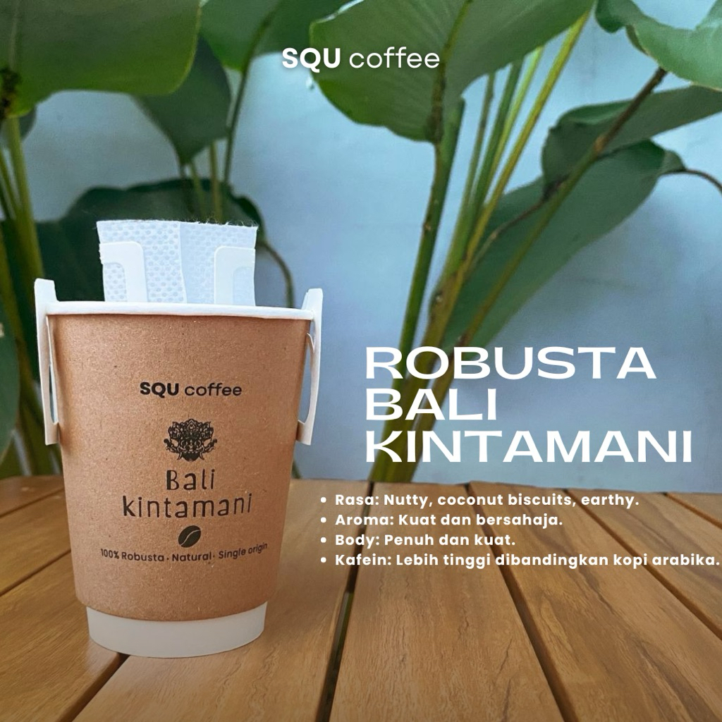

Kopi drip bag / kopi cup travel edition ( robusta bali kintamani )