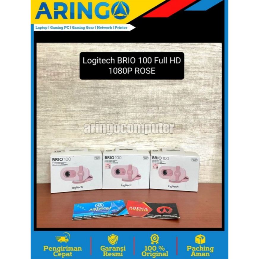 Webcam Logitech BRIO 100 Full HD 1080P ROSE