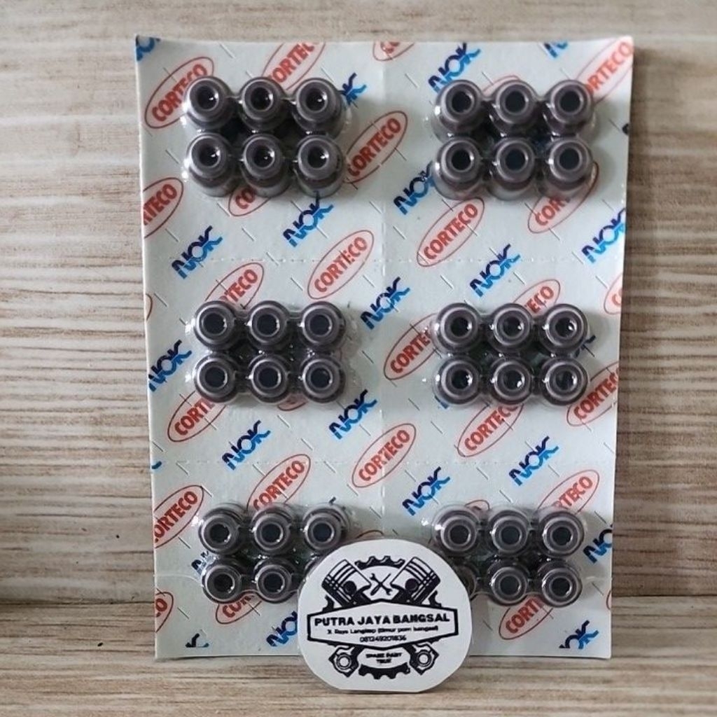 Seal Klep T120 SS Coklat NOK (1Set isi 6pcs)