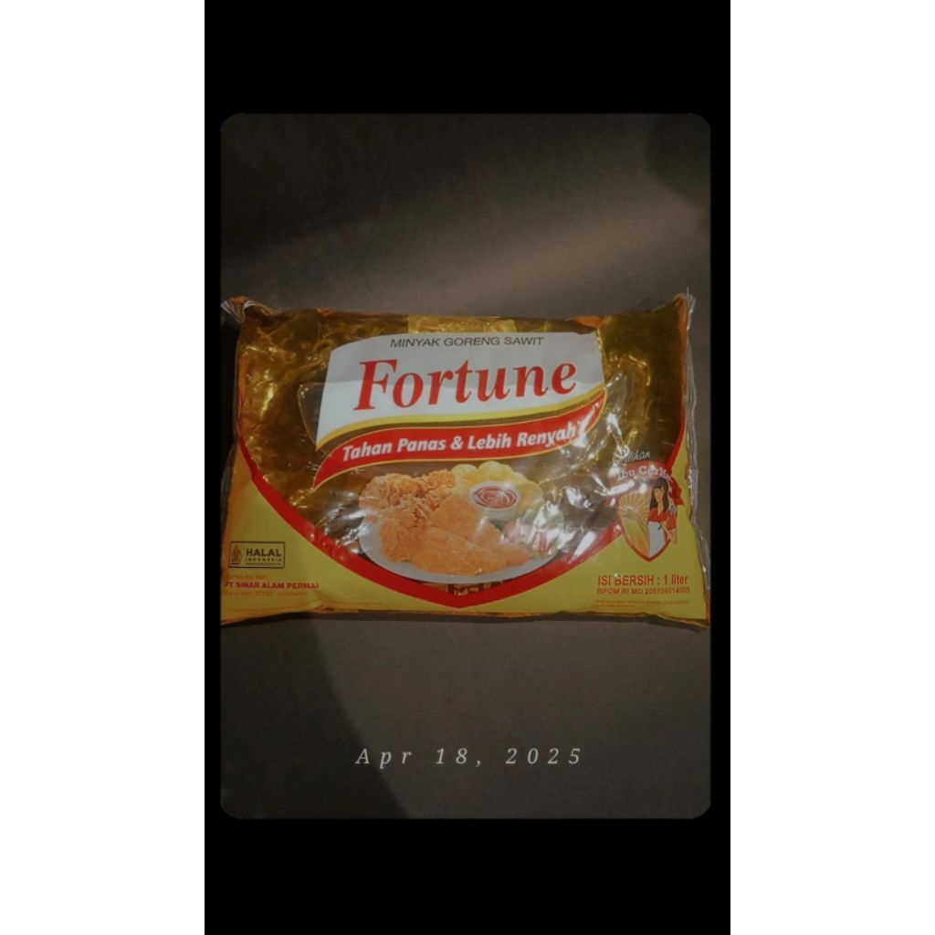 

MINYAK GORENG FORTUNE 1 LITER / Kemasan Bantal