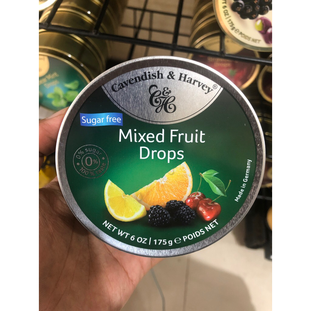 

Permen Cavendish & Harvey Sugar Free Mixed Fruit Drops