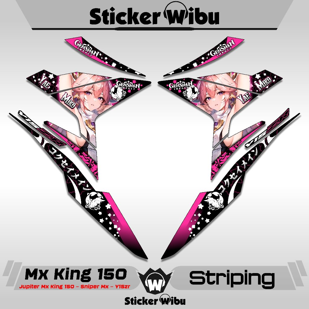 STRIPING MX KING 150 / 19 / STIKER MX KING / VARIASI / EXCITER 150 / MX KING / ORI / JUPITER MX KING