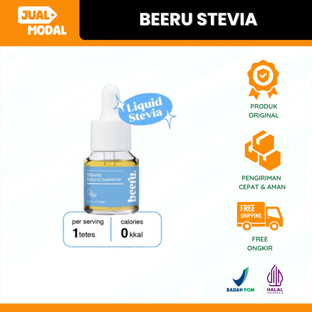 

Beeru Stevia Pemanis Alami Natural Sweetener 15ml 0 Kalori