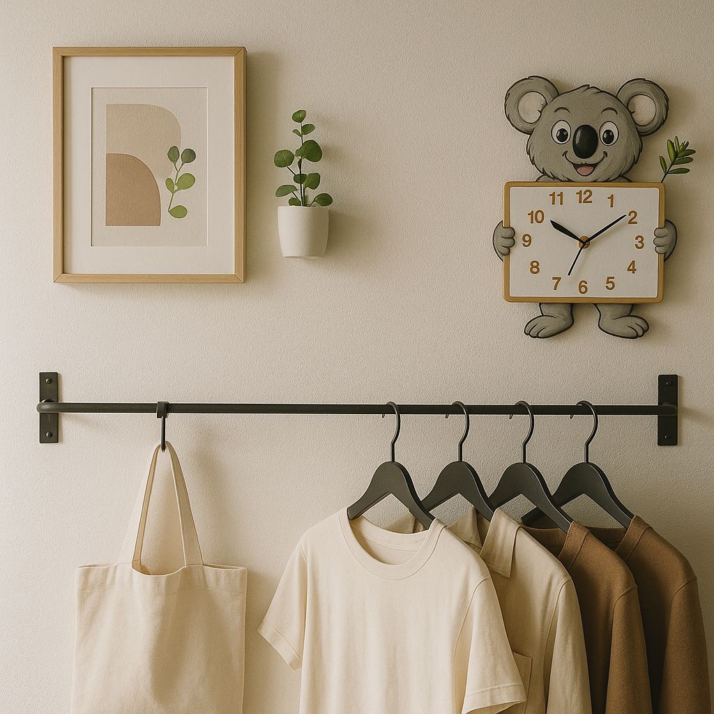 Rak Gantungan Baju Besi Tempel Dinding Rak Serbaguna Gantungan Handuk Besi Gantungan Jilbab