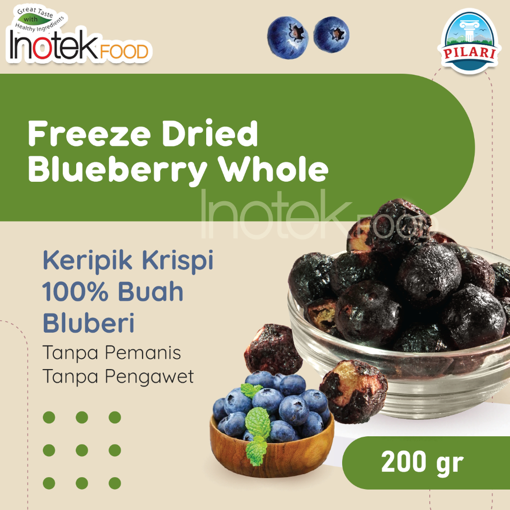 

FREEZE DRIED BLUEBERRY WHOLE @200GR – BUAH BLUEBERRY UTUH ASLI
