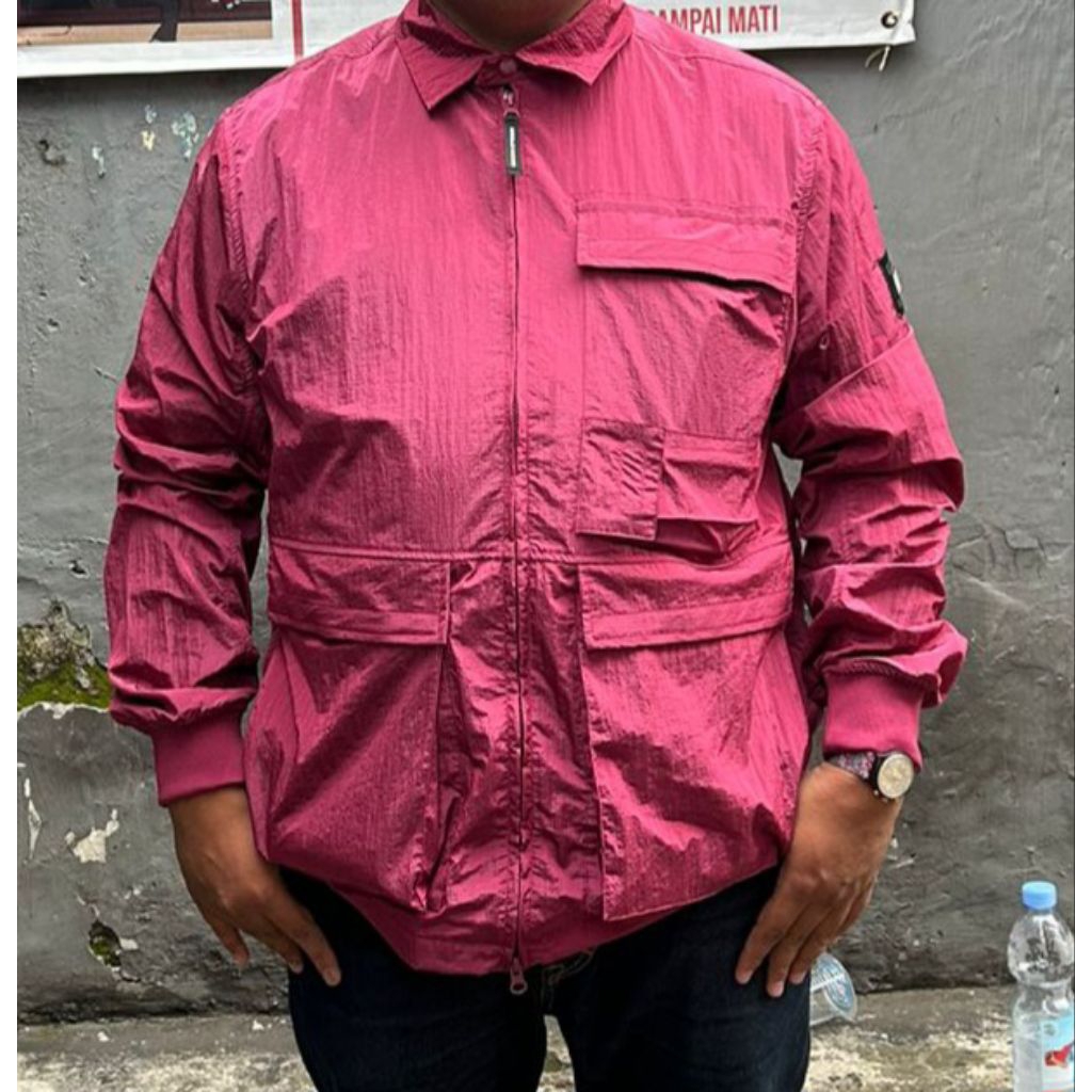 WEEKEND OFFENDER OVERSHIRT KELL MAGENTA