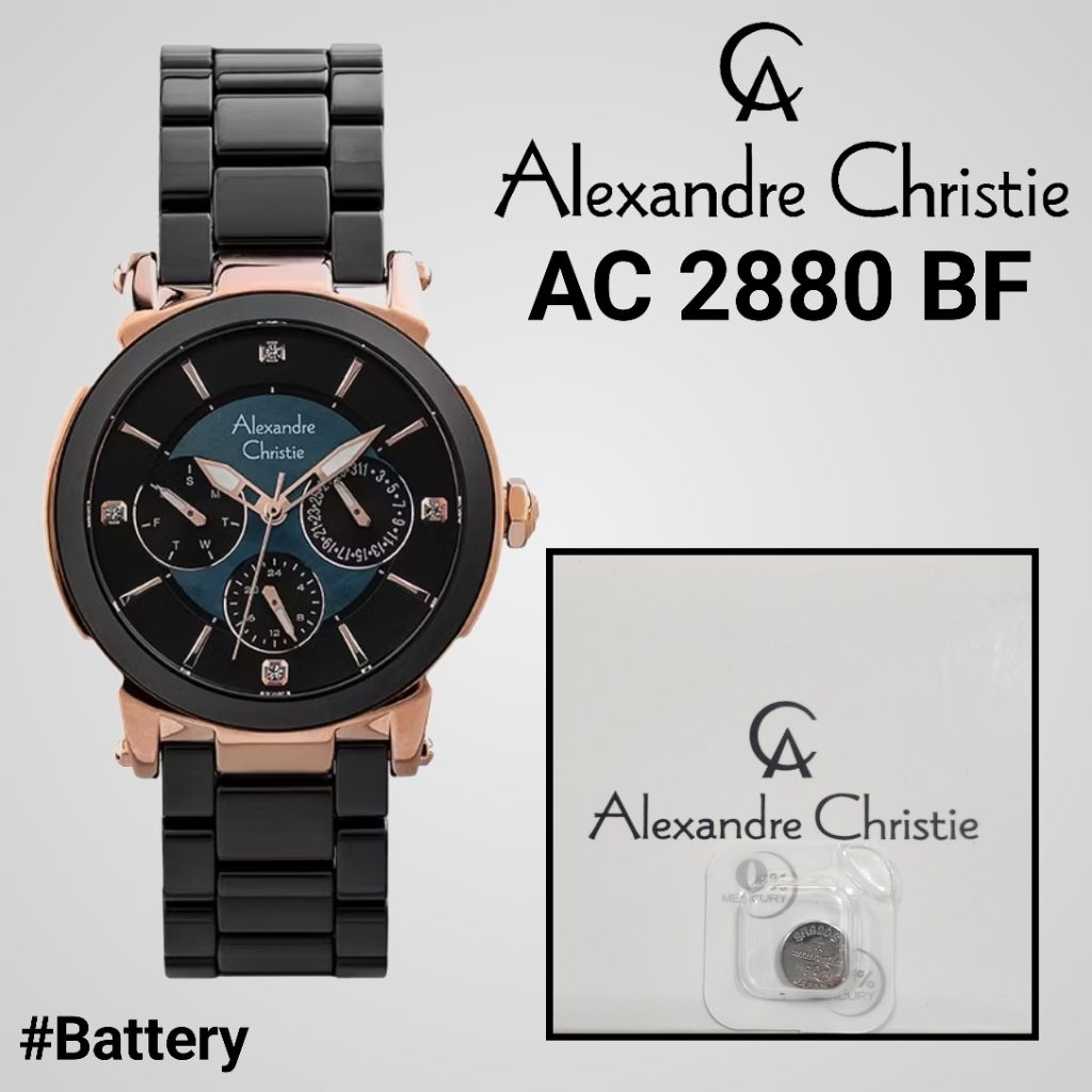 Baterai Jam tangan alexandre christie type AC 2880 BF