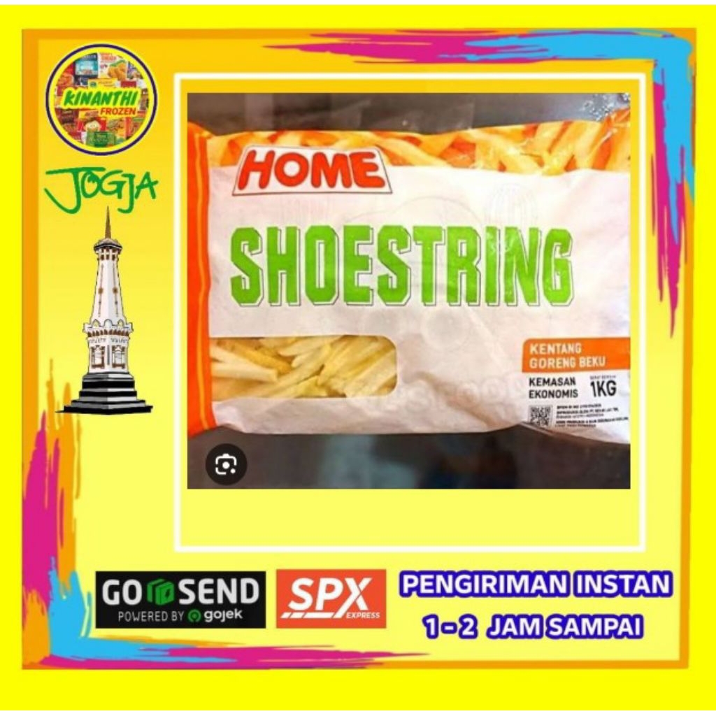 

Kentang Home shoestring 1kg jogja frozen