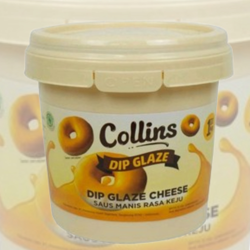 

Collins Dip Glaze Cheese Saus Manis Rasa Keju kemasan pabrik 1 kg