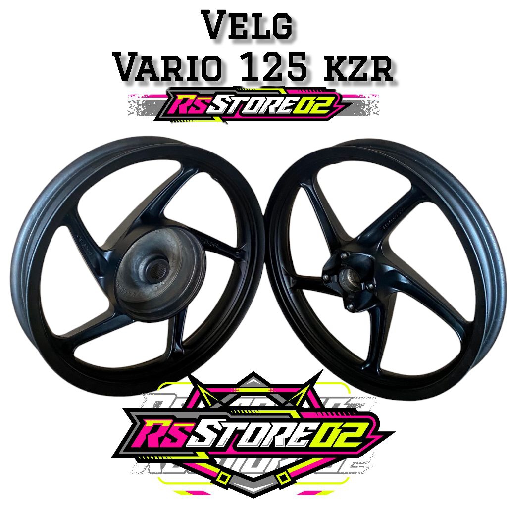 VELG DEPAN BELAKANG VARIO 125 KZR / VARIO 125 OLD ORIGINAL HONDA