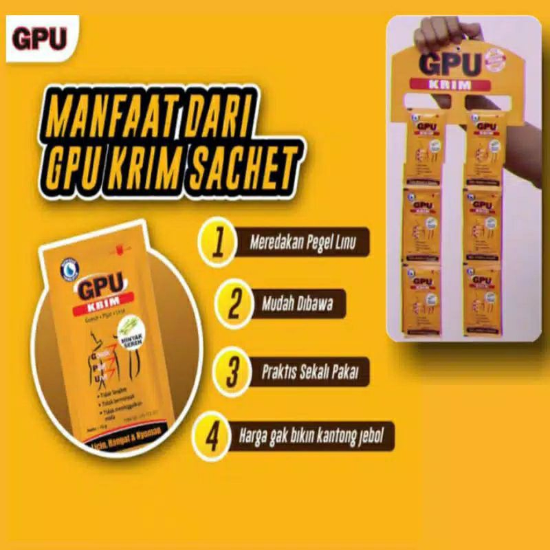 Bisa COD Gpu Krim 10gr Gram Balsem Gosok Pijat Urut
