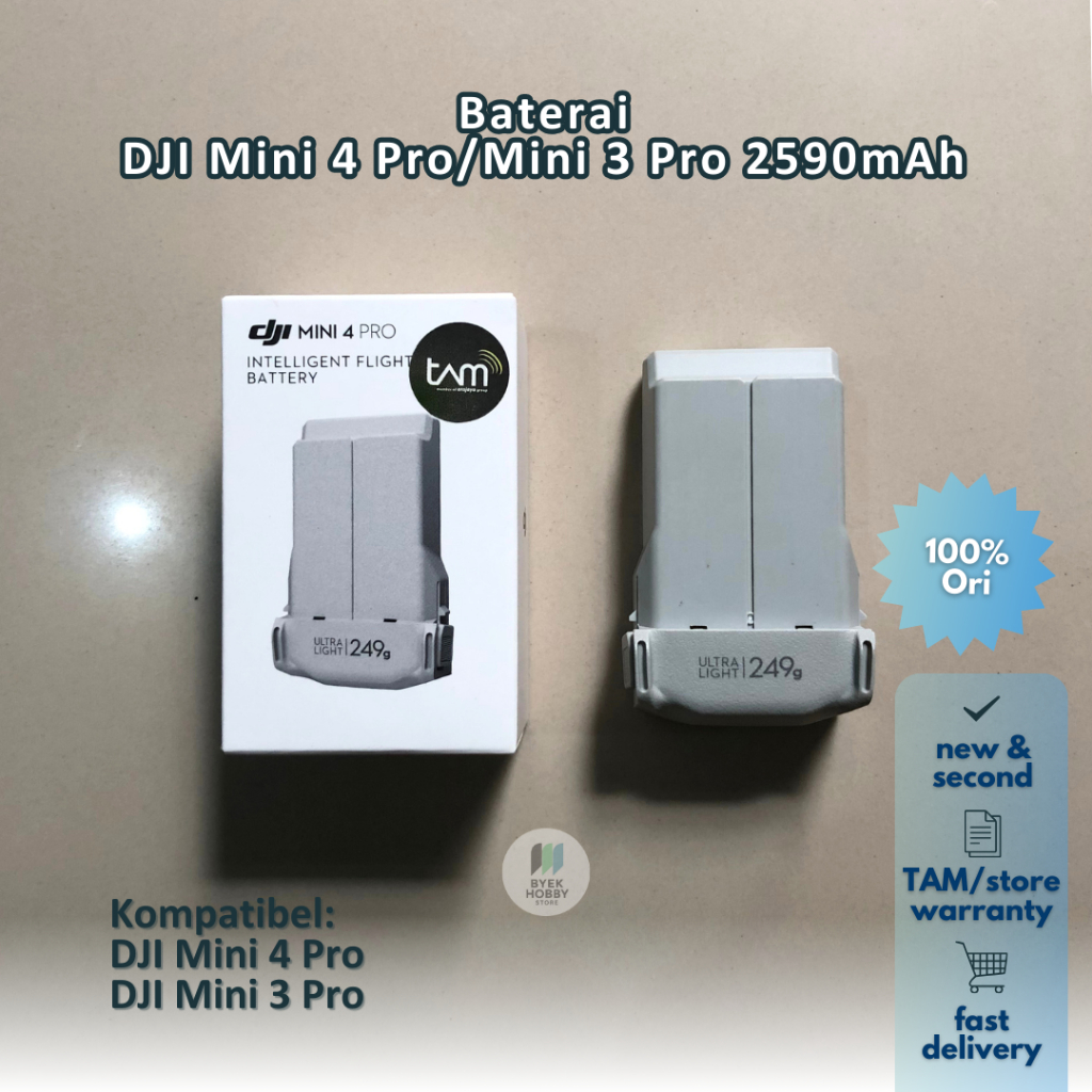 Baterai For DJI Mini 4 Pro Mini 3 Pro Original 2590mAh Intelligent Flight Battery