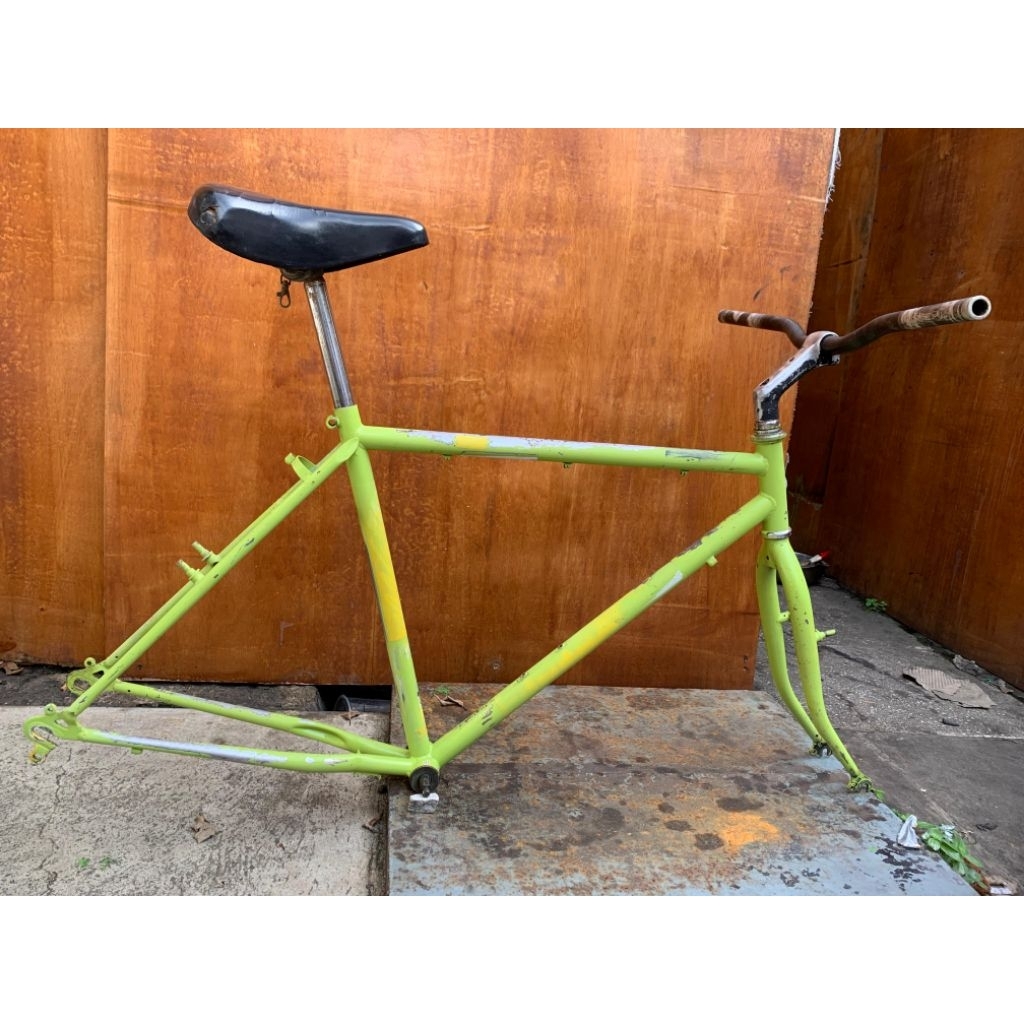 frame sepeda commuter bike federal street cat 550 asli kuning bekas cat