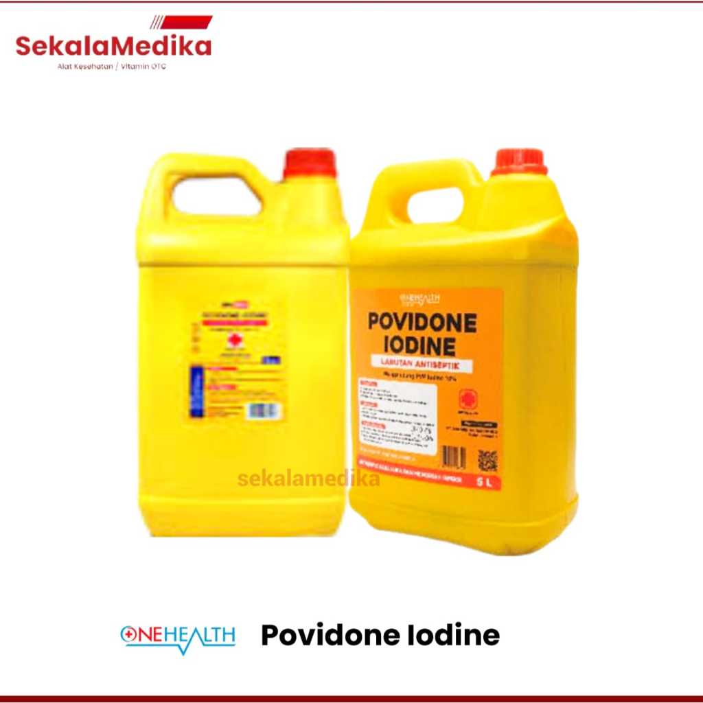 Povidone Iodine 5 Liter Antiseptik Luka / Galon
