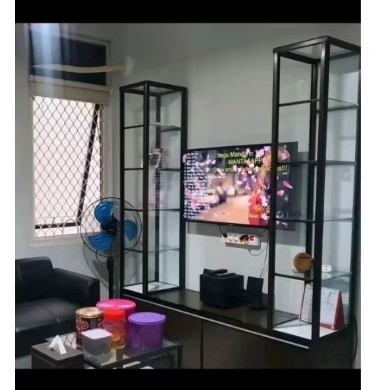 lemari buffet / lemari buffet ruang tamu / lemari pajangan / buffet Aluminium