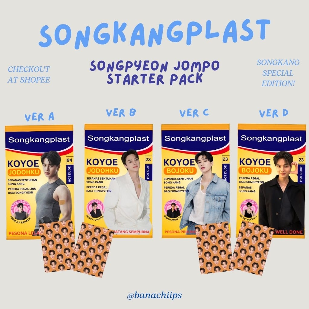 ReadyStock [Baca deskripsi] Songkangplast Songkang - songpyeon jompo starterpack koyoe jodohku bojok