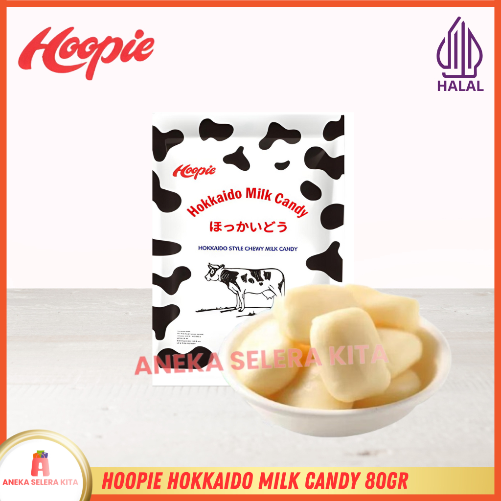 

Hoopie Permen Susu Hokkaido Milk Candy Halal 80g
